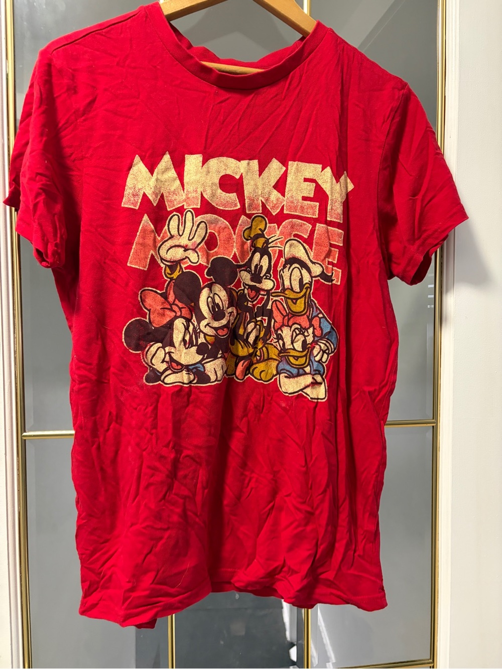 Disney Red Mickey & Friends Graphic Tee